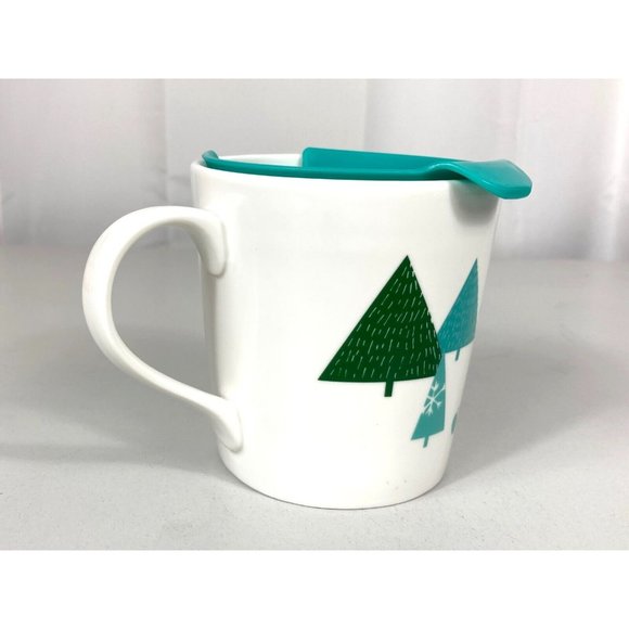 2015 Caribou Coffee Polar Bear "Snow What Fun It Is" COFFEE Mug Cup w/Lid 16 oz - Picture 5 of 10